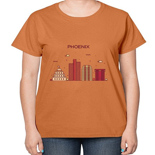 Phoenix 1614# - cities-  Ladies T-Shirt