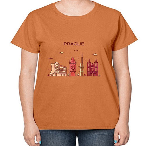 Prague 1689# - cities-  Ladies T-Shirt