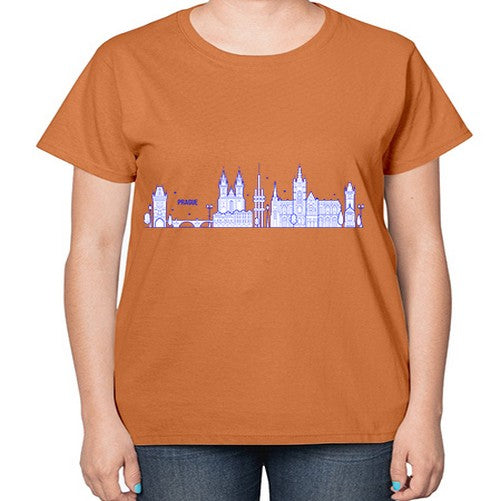 Prague 1690# - cities-  Ladies T-Shirt