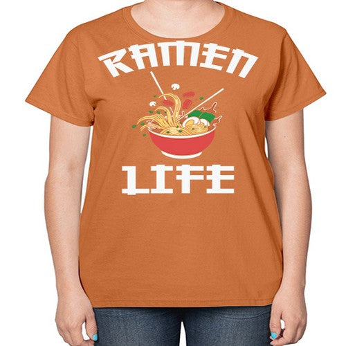 Ramen Noodle Anime Ramen Life 281# - anime-  Ladies T-Shirt