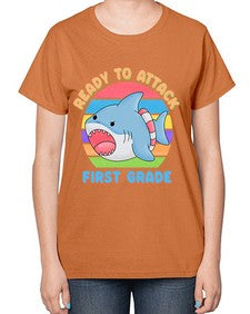 Ready to Attack first Grade 710# - first grade-  Ladies T-Shirt