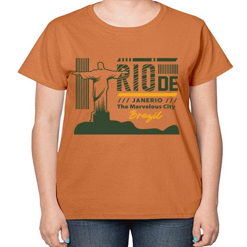 Rio de Janerio 1734# - cities-  Ladies T-Shirt