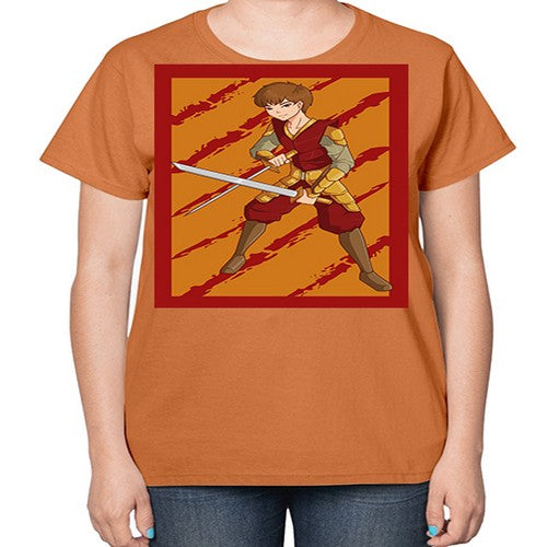Samurai boy 95# - anime-  Ladies T-Shirt