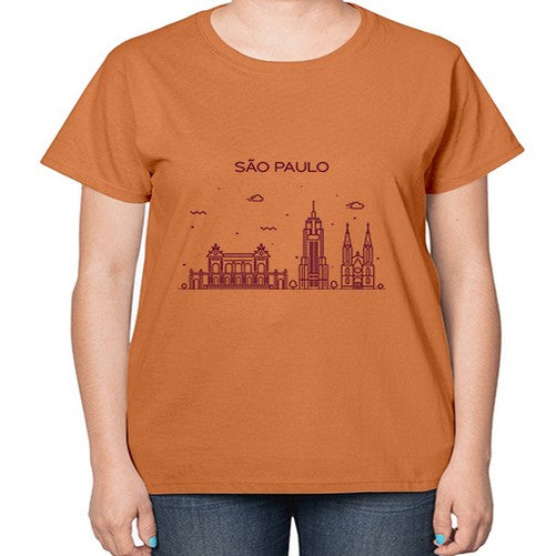 SaoPaulo 1800# - cities-  Ladies T-Shirt
