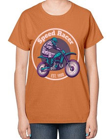 Speed racer 63# - motorcycle-  Ladies T-Shirt