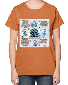 Straight Aquarius 468# - aquarius-  Ladies T-Shirt