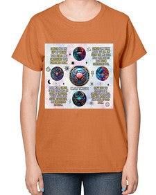 Straight Cancer 470# - cancer-  Ladies T-Shirt