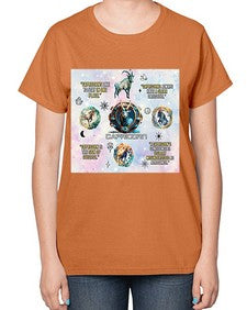 Straight Capricorn 471# - capricorn-  Ladies T-Shirt
