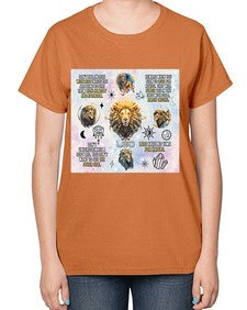 Straight Leo 473# - leo-  Ladies T-Shirt