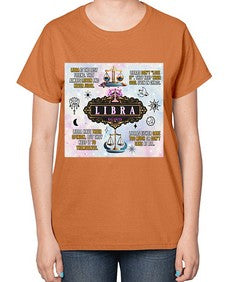 Straight Libra 474# - libra-  Ladies T-Shirt