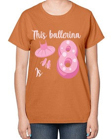 Th birthday ballet dancer ballerina 46# - ballet-  Ladies T-Shirt