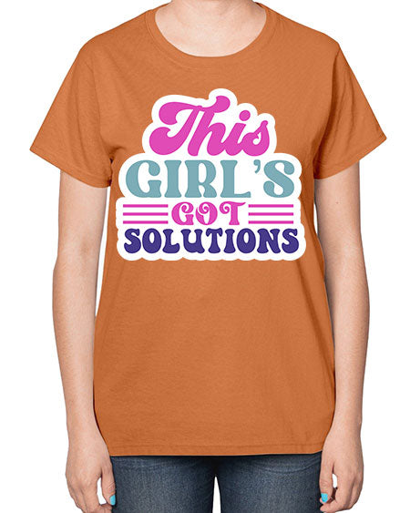 This girls got solutions 16# - general science-  Ladies T-Shirt