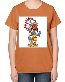 Thnksgvngindian 254# - cartoon general-  Ladies T-Shirt