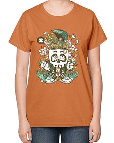Treasure Skull Head 1185# - skull and bones-  Ladies T-Shirt