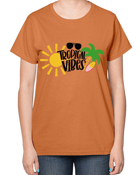Tropical Vibes Style 9# - summer-  Ladies T-Shirt