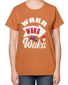 Waka Waka Waka 50# - video games-  Ladies T-Shirt