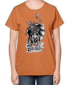 Warrior Skull Files 1208# - skull and bones-  Ladies T-Shirt