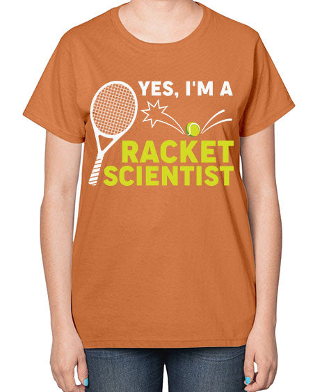 YesImARacketScientistScientistSkinite Scientist Skinite 1# - general science-  Ladies T-Shirt