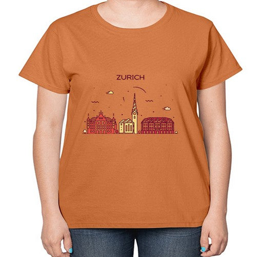 Zurich 2166# - cities-  Ladies T-Shirt