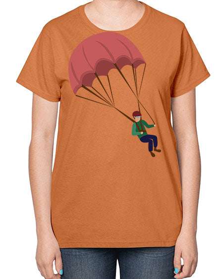 all in one 07# - parachute-  Ladies T-Shirt