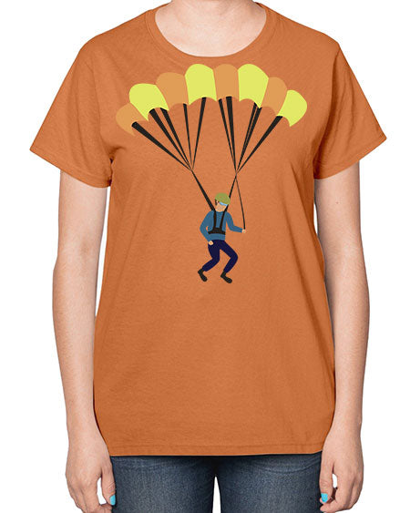 all in one 08# - parachute-  Ladies T-Shirt