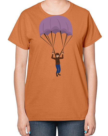 all in one 10# - parachute-  Ladies T-Shirt