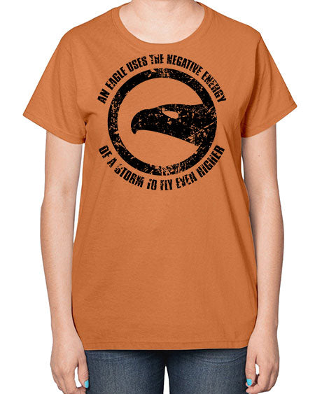 an eagle uses the negative energy 5# - birds-  Ladies T-Shirt