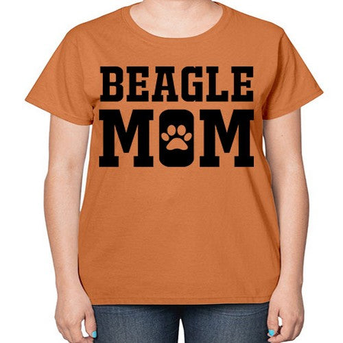 beagle mom 54# - dogs-  Ladies T-Shirt