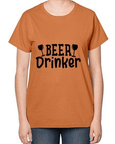 beer drinker 46# - beer-  Ladies T-Shirt