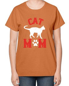 cat mom Style 35# - cats-  Ladies T-Shirt