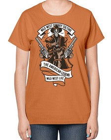 cowboy 351# - western-  Ladies T-Shirt