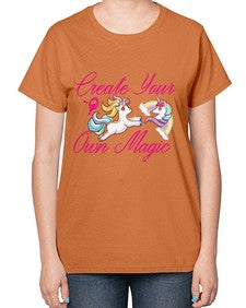 create your own magic 84# - unicorn-  Ladies T-Shirt