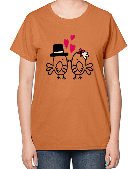 cute little birds 29# - birds-  Ladies T-Shirt