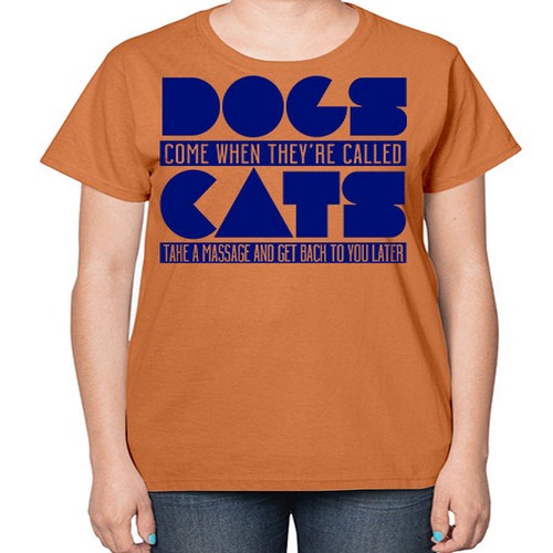 dogs come whey called - dogs-  Ladies T-Shirt