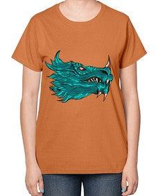 dragon 186# - dragon-  Ladies T-Shirt
