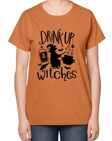 drink up witches 41# - witch-  Ladies T-Shirt
