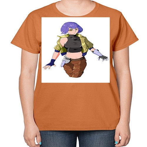 girl with gauntlet169# - anime-  Ladies T-Shirt