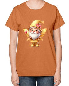 gnome with butterfly 05# - gnome-  Ladies T-Shirt