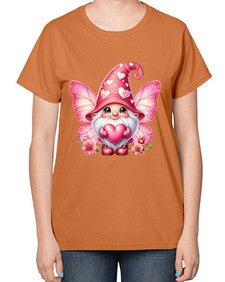 gnome with butterfly 08# - gnome-  Ladies T-Shirt