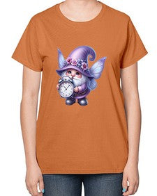 gnome with butterfly 23# - gnome-  Ladies T-Shirt