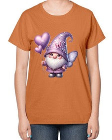 gnome with butterfly 25# - gnome-  Ladies T-Shirt