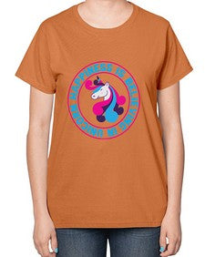 happiness is believing in unicorn 149# - unicorn-  Ladies T-Shirt