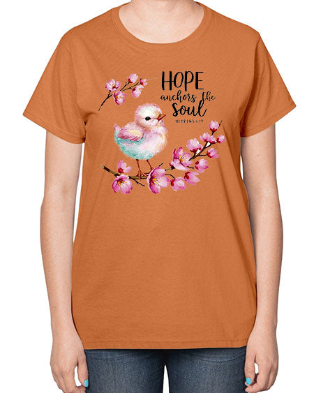 hope anchors the soul 41# - birds-  Ladies T-Shirt