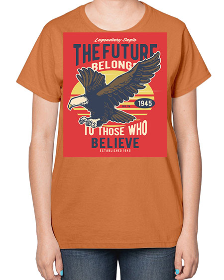 legendary eagle 55# - birds-  Ladies T-Shirt