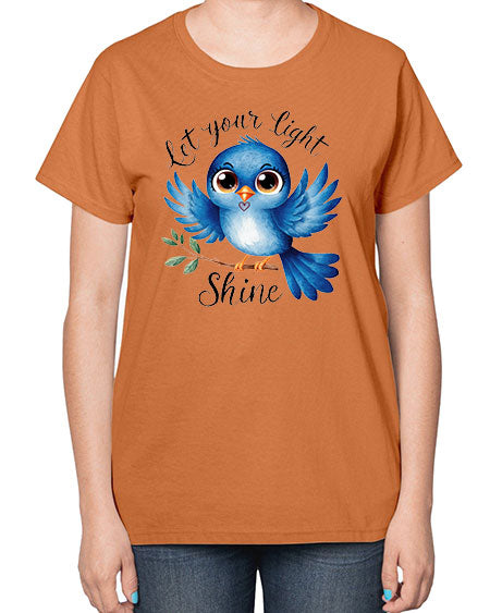 let your light shine 61# - birds-  Ladies T-Shirt
