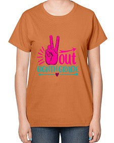 out eight grade 606# - eighth grade-  Ladies T-Shirt