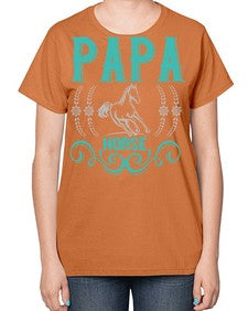 papa horse Style 26# - horse-  Ladies T-Shirt