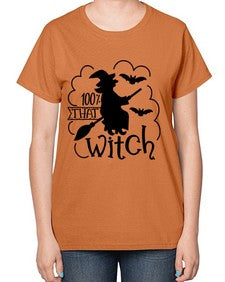 percent that witch 55# - witch-  Ladies T-Shirt