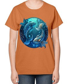 pisces 364# - pisces-  Ladies T-Shirt