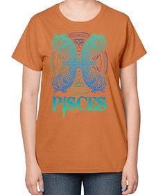 pisces Zodiac 381# - pisces-  Ladies T-Shirt